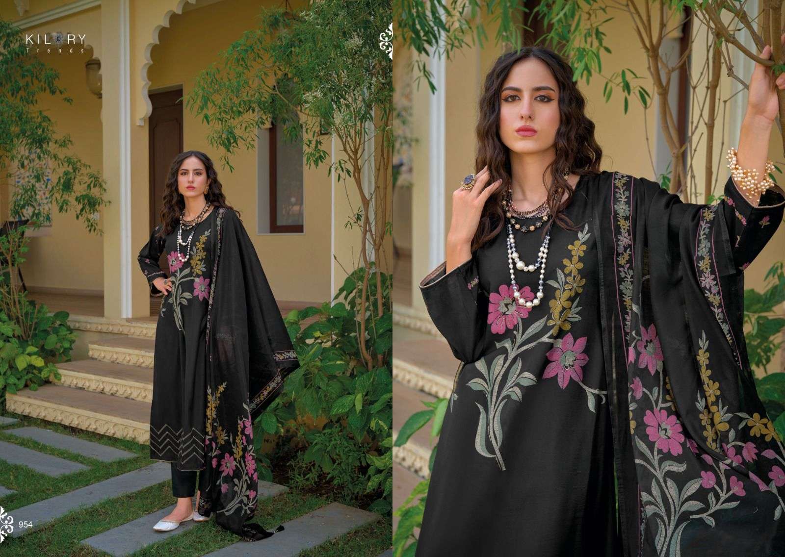 Kilory Zarina New Viscose Muslin Printed Salwar Kameez Wholesale catalog