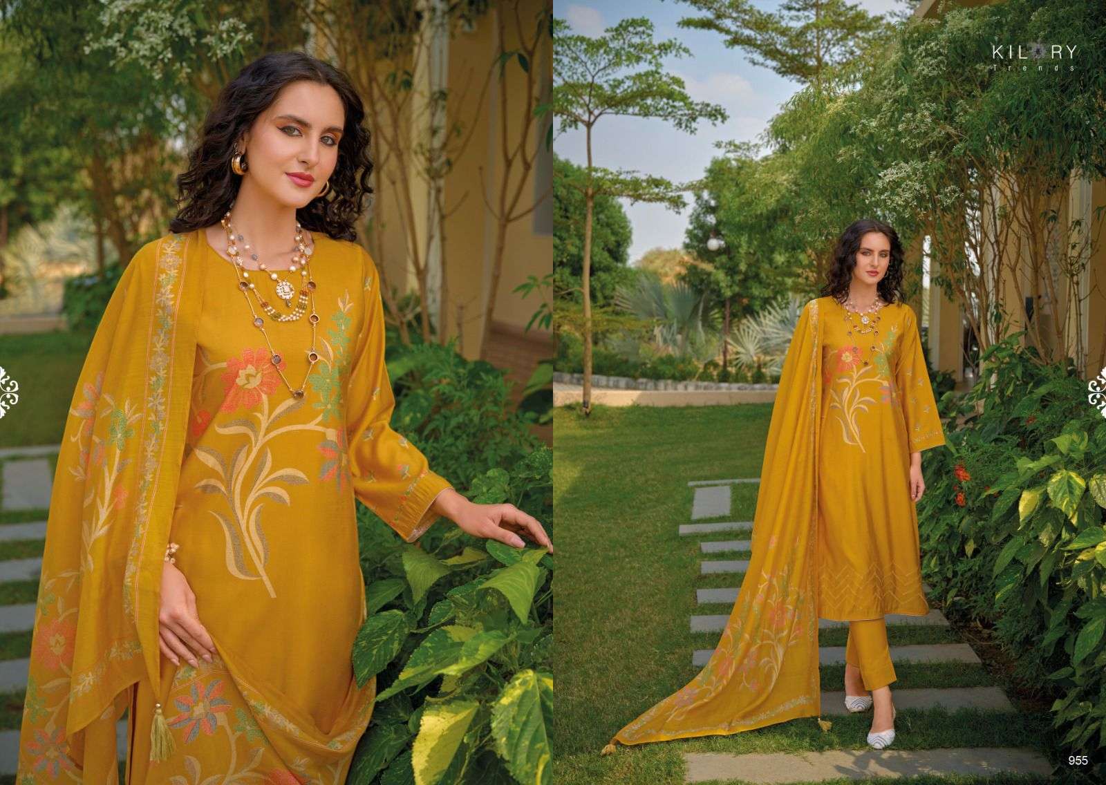 Kilory Zarina New Viscose Muslin Printed Salwar Kameez Wholesale catalog