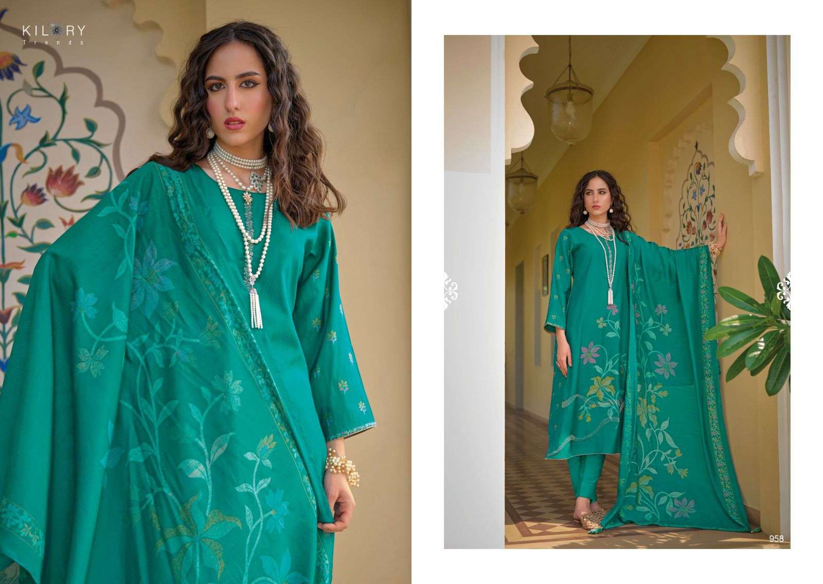 Kilory Zarina New Viscose Muslin Printed Salwar Kameez Wholesale catalog