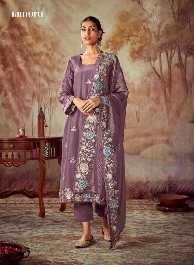 Kimora Heer Shahi Silk Designer Salwar Suits Wholesale catalog