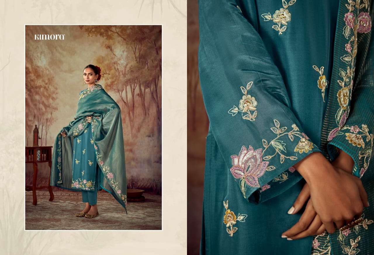 Kimora Heer Shahi Silk Designer Salwar Suits Wholesale catalog