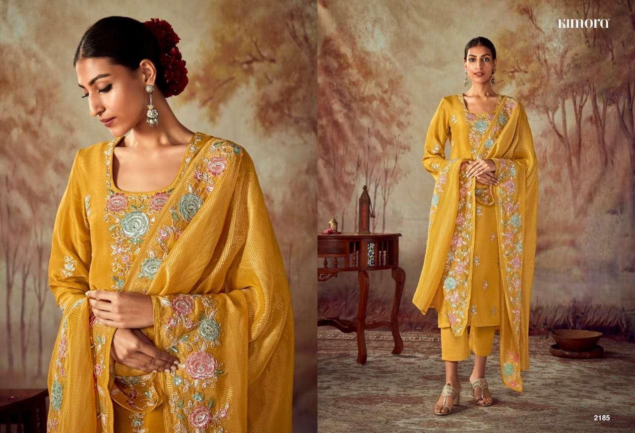 Kimora Heer Shahi Silk Designer Salwar Suits Wholesale catalog