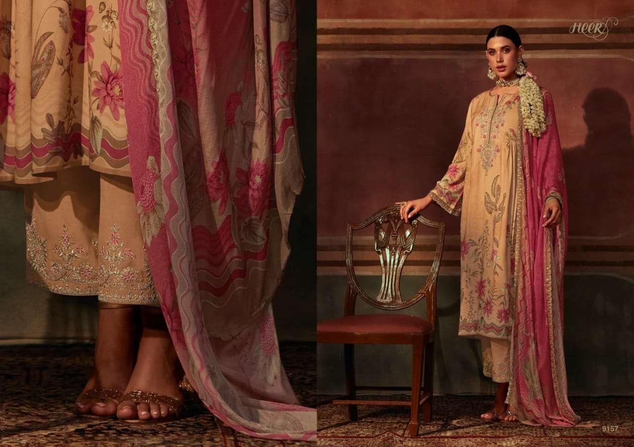 Kimora Heer Zulfa Maslin Digital Printed Salwar Kameez Wholesale catalog