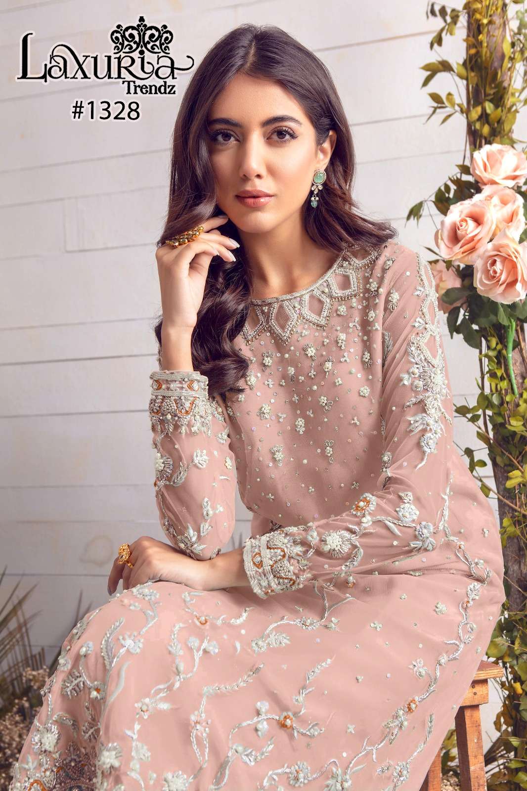 Laxuria Trendz 1328 Georgette Salwar Kameez Wholesale catalog