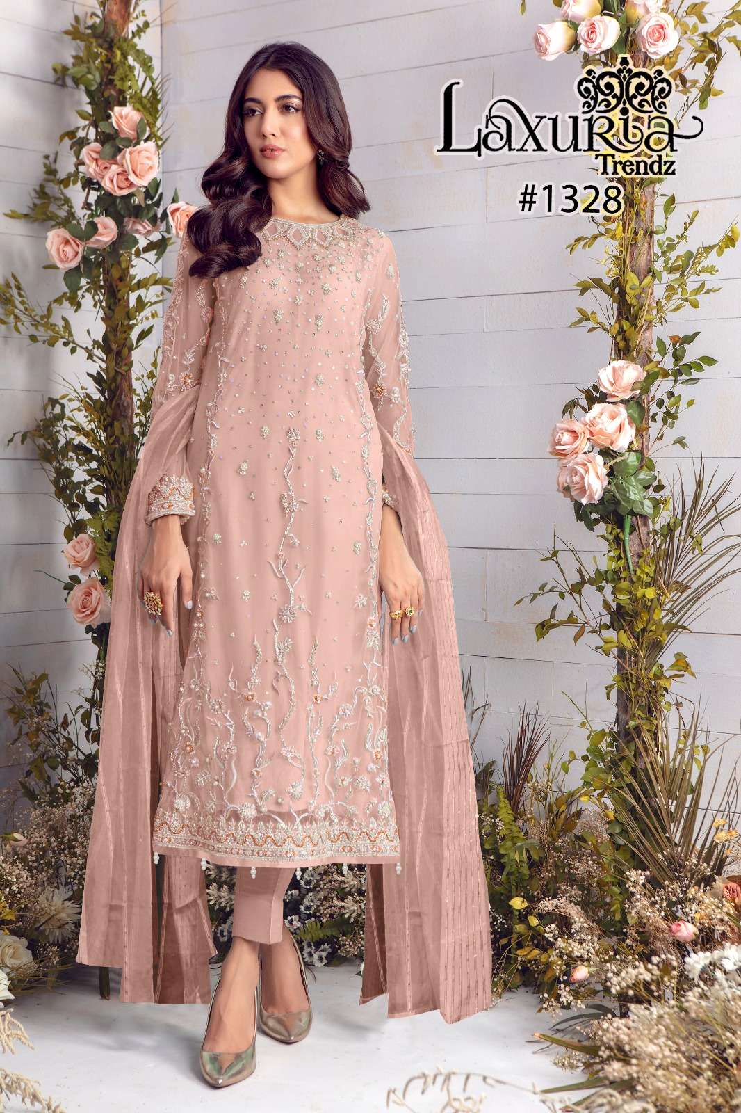 Laxuria Trendz 1328 Georgette Salwar Kameez Wholesale catalog