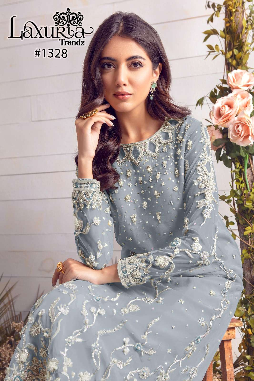 Laxuria Trendz 1328 Georgette Salwar Kameez Wholesale catalog