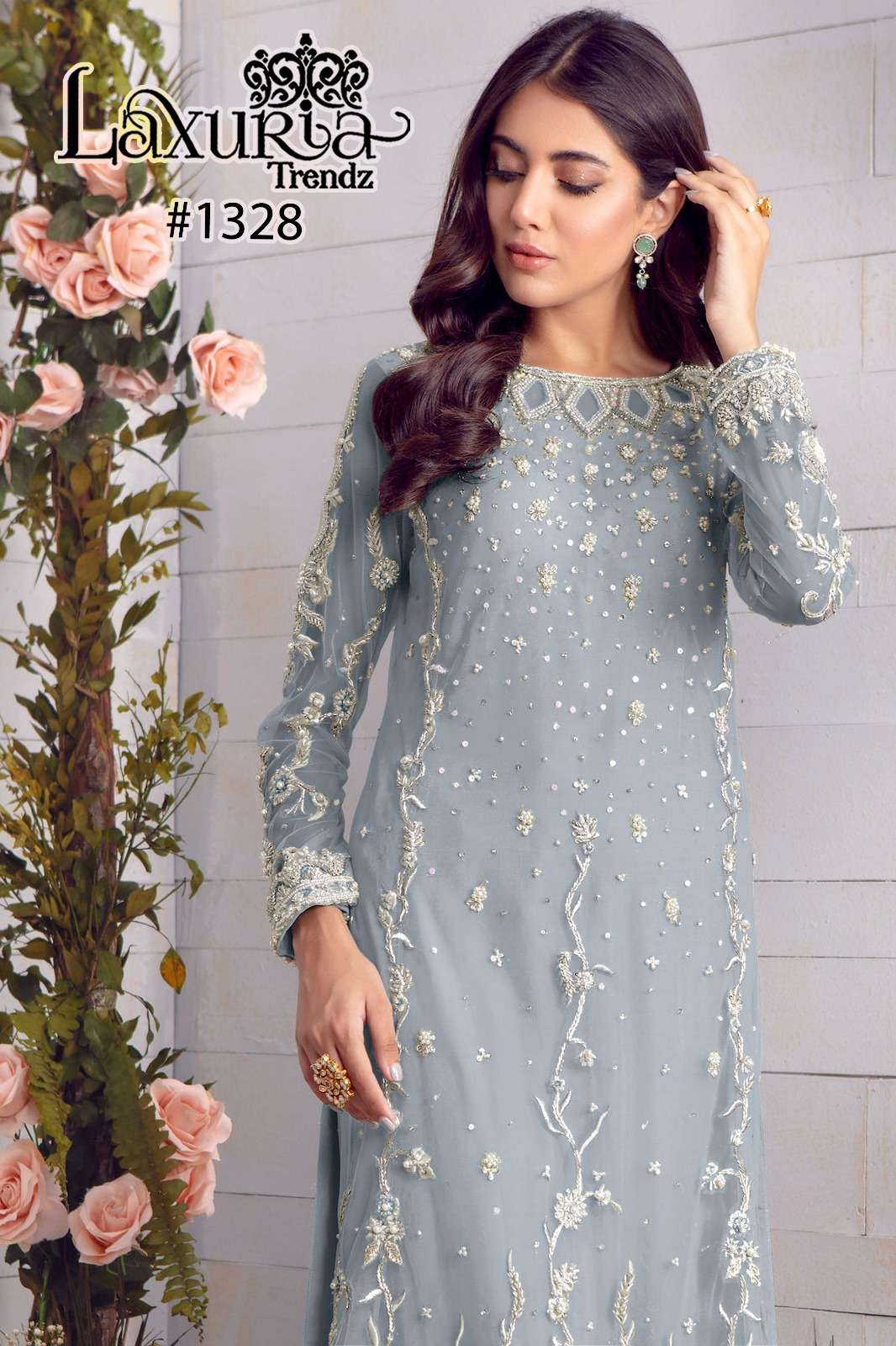 Laxuria Trendz 1328 Georgette Salwar Kameez Wholesale catalog