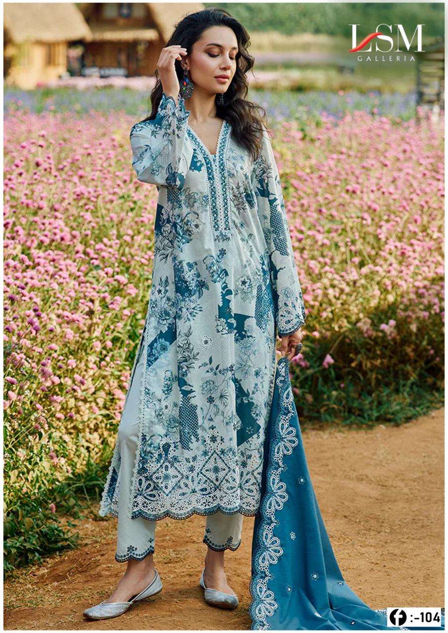 Lsm Firdous Queen Vol-10- Heavy Lawn Cotton Dress Material Wholesale Catalog