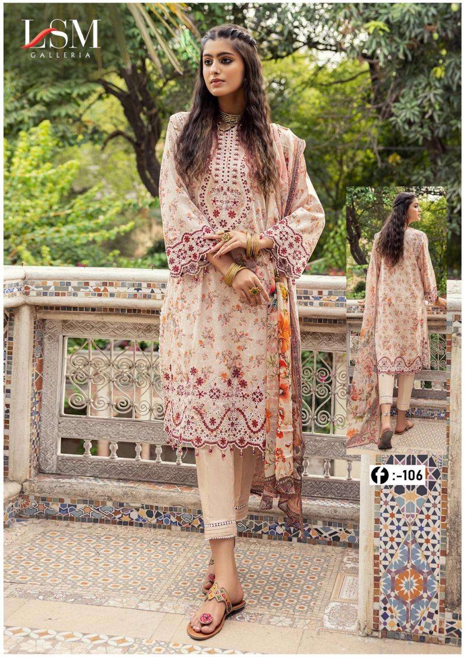 Lsm Firdous Queen Vol-10- Heavy Lawn Cotton Dress Material Wholesale Catalog