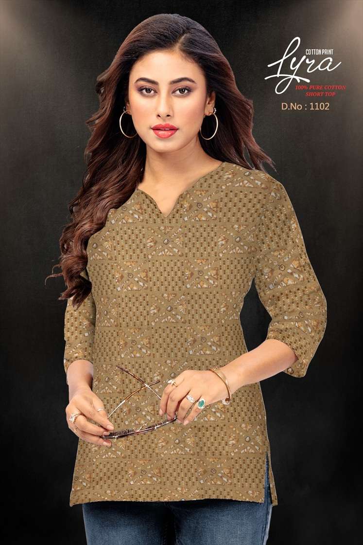 Lyra Vol-1 – Cotton Printed Short Tops Wholesale Catalog