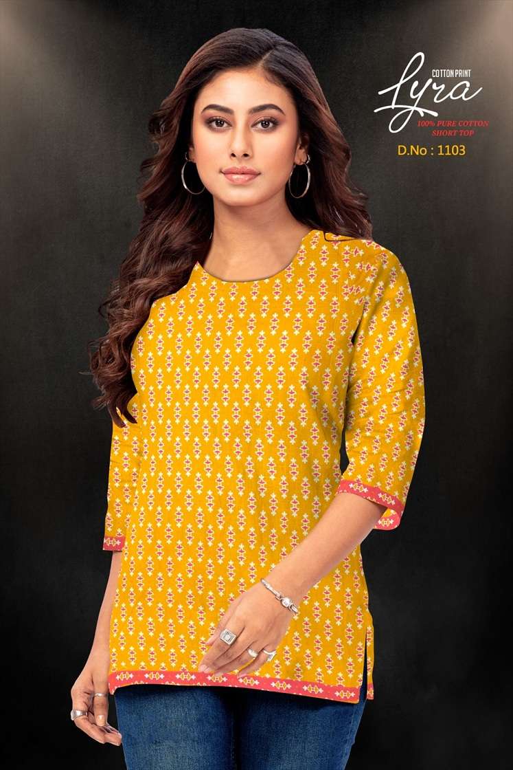Lyra Vol-1 – Cotton Printed Short Tops Wholesale Catalog