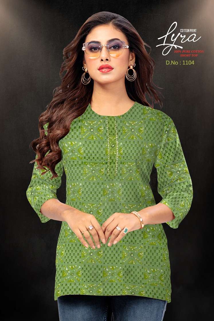 Lyra Vol-1 – Cotton Printed Short Tops Wholesale Catalog