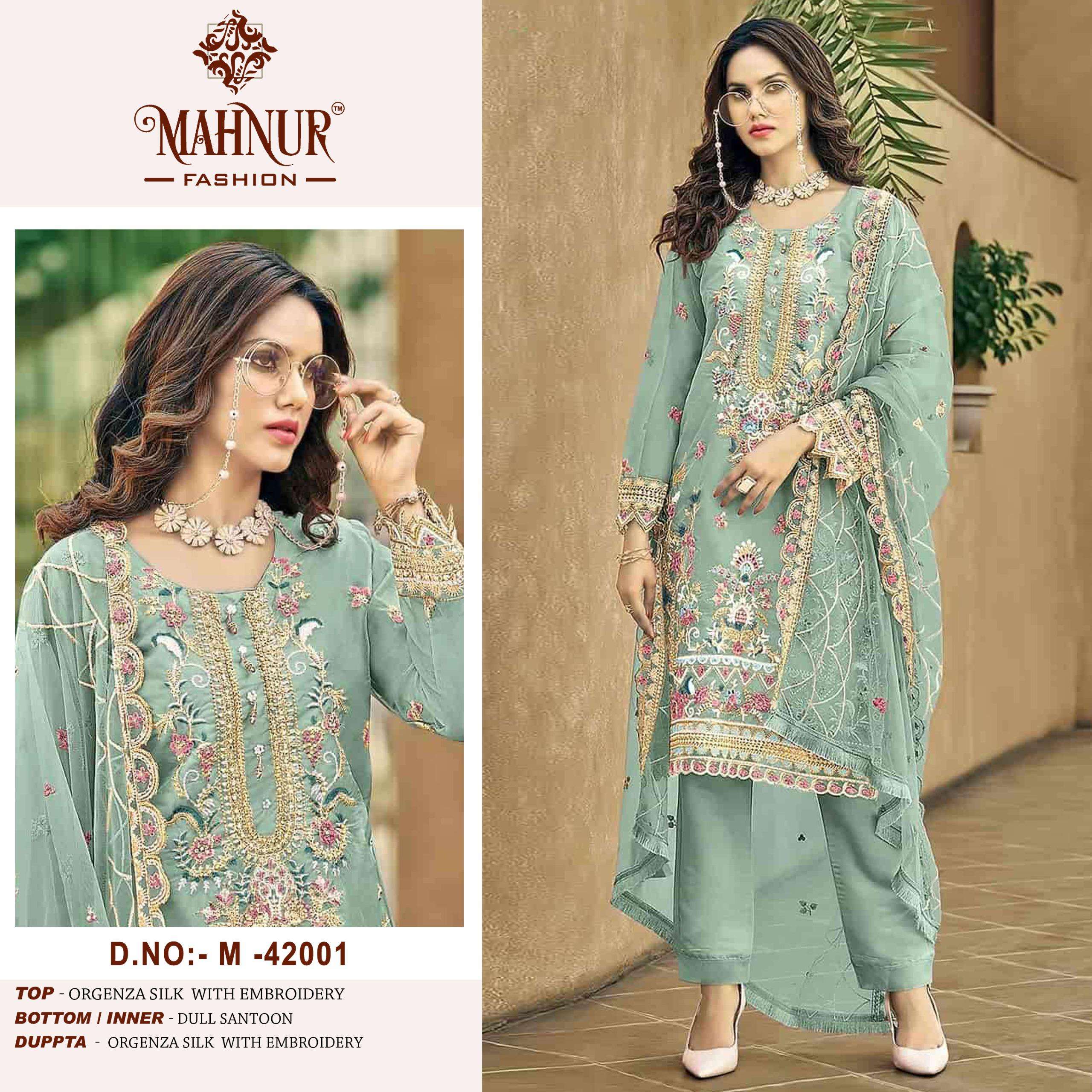 Mahnur Vol 42 Georgette Pakistani Suit Wholesale catalog