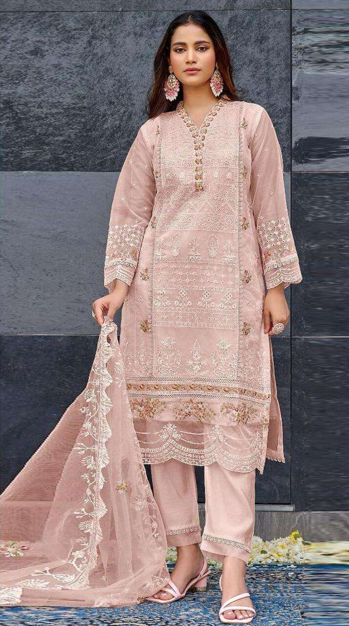 Mahnur Vol 43 Organza Salwar Kameez Wholesale catalog