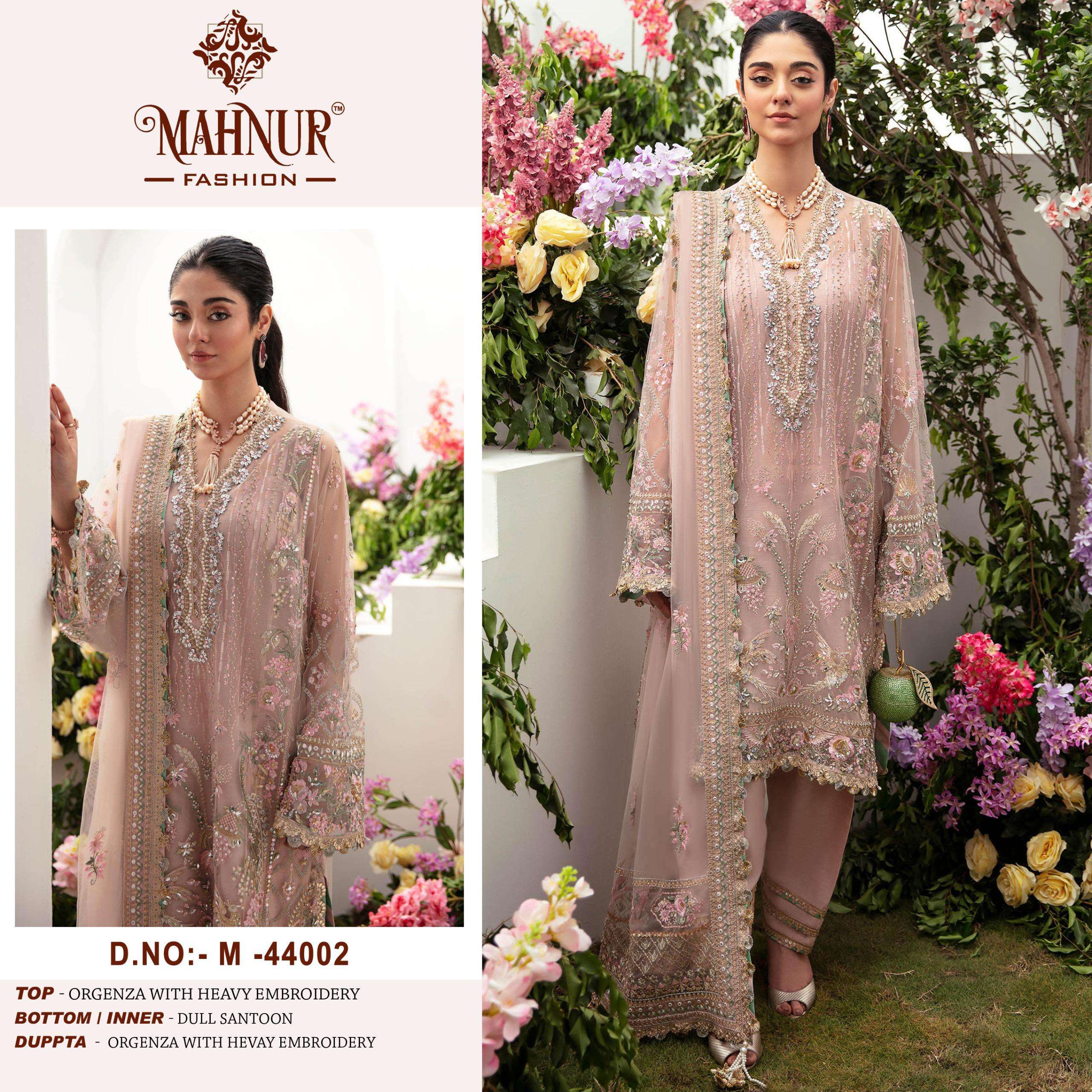 Mahnur Vol 44 Organza Salwar Kameez Wholesale catalog