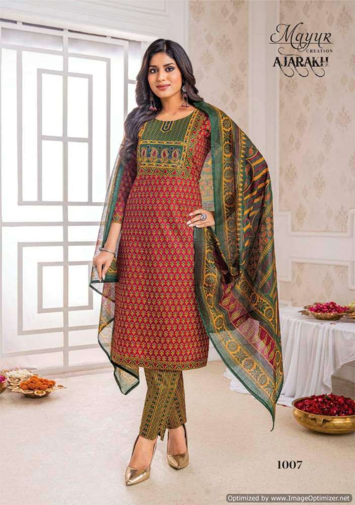 Mayur Ajrakh Vol-1 – Dress Material - Wholesale Catalog