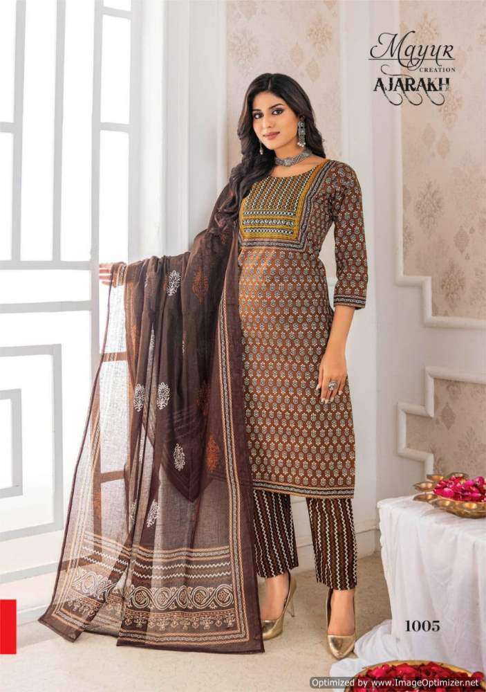 Mayur Ajrakh Vol-1 – Dress Material - Wholesale Catalog