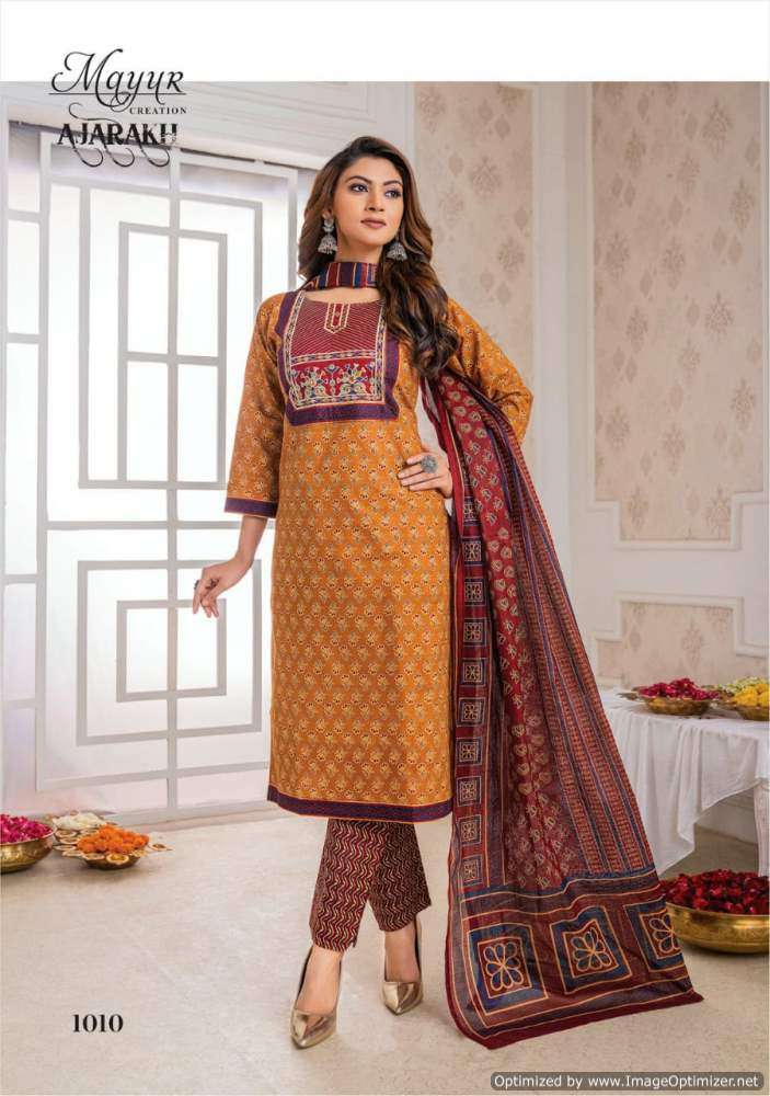 Mayur Ajrakh Vol-1 – Dress Material - Wholesale Catalog
