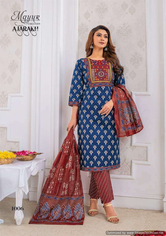 Mayur Ajrakh Vol-1 – Dress Material - Wholesale Catalog