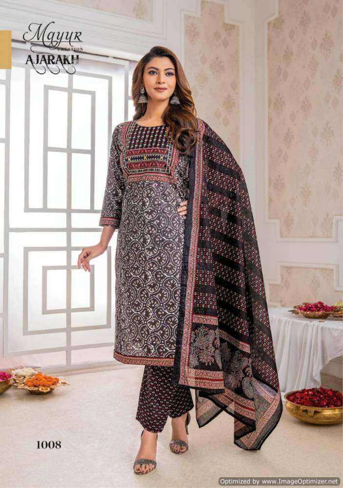 Mayur Ajrakh Vol-1 – Dress Material - Wholesale Catalog