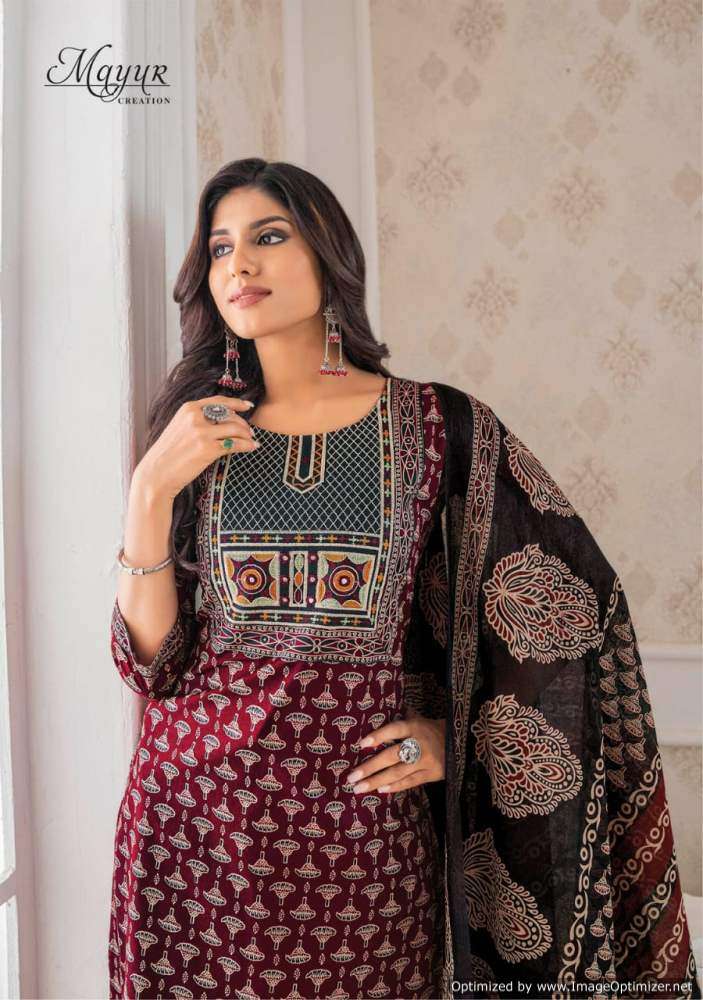Mayur Ajrakh Vol-1 – Dress Material - Wholesale Catalog