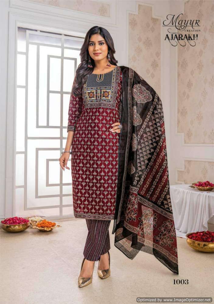 Mayur Ajrakh Vol-1 – Dress Material - Wholesale Catalog