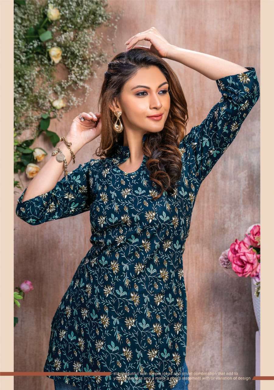 Mayur Crystal Vol-1 – Short Tops Wholesale catalog