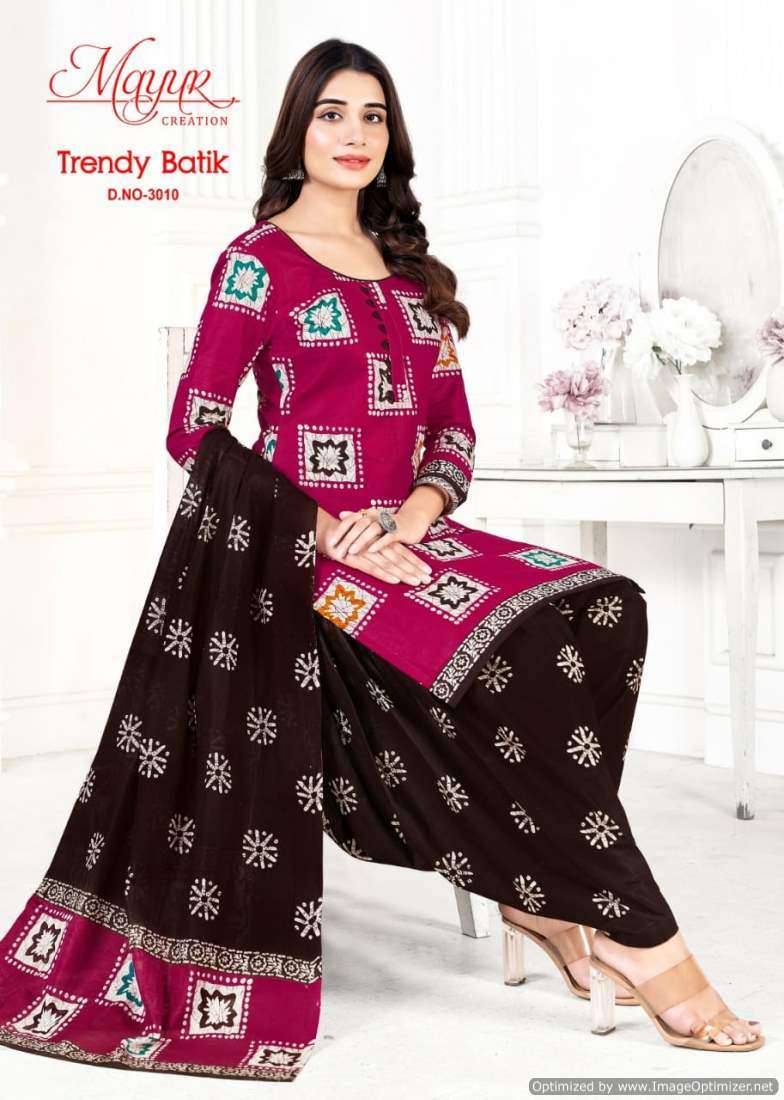 Mayur Trendy Batic Vol-3 – Dress Material - Wholesale Catalog