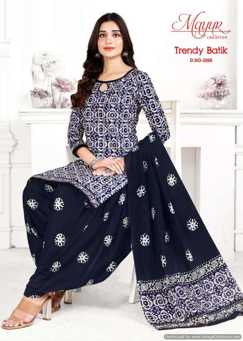 Mayur Trendy Batic Vol-3 – Dress Material - Wholesale Catalog