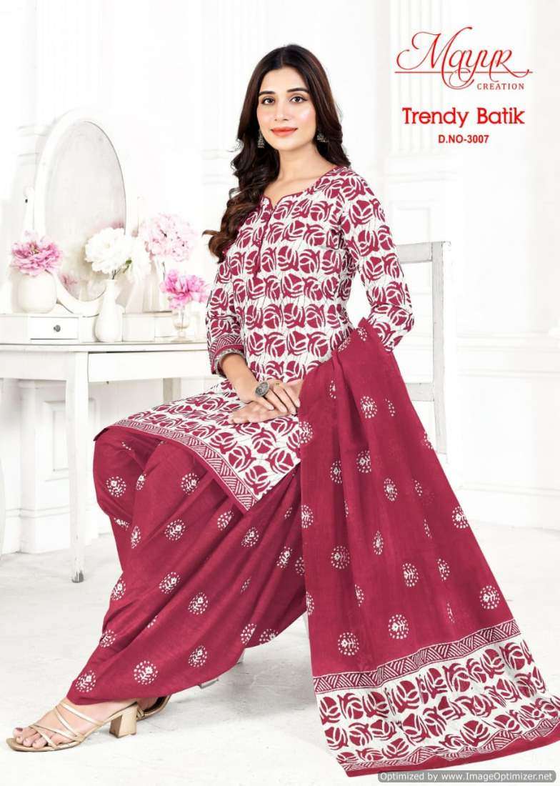 Mayur Trendy Batic Vol-3 – Dress Material - Wholesale Catalog