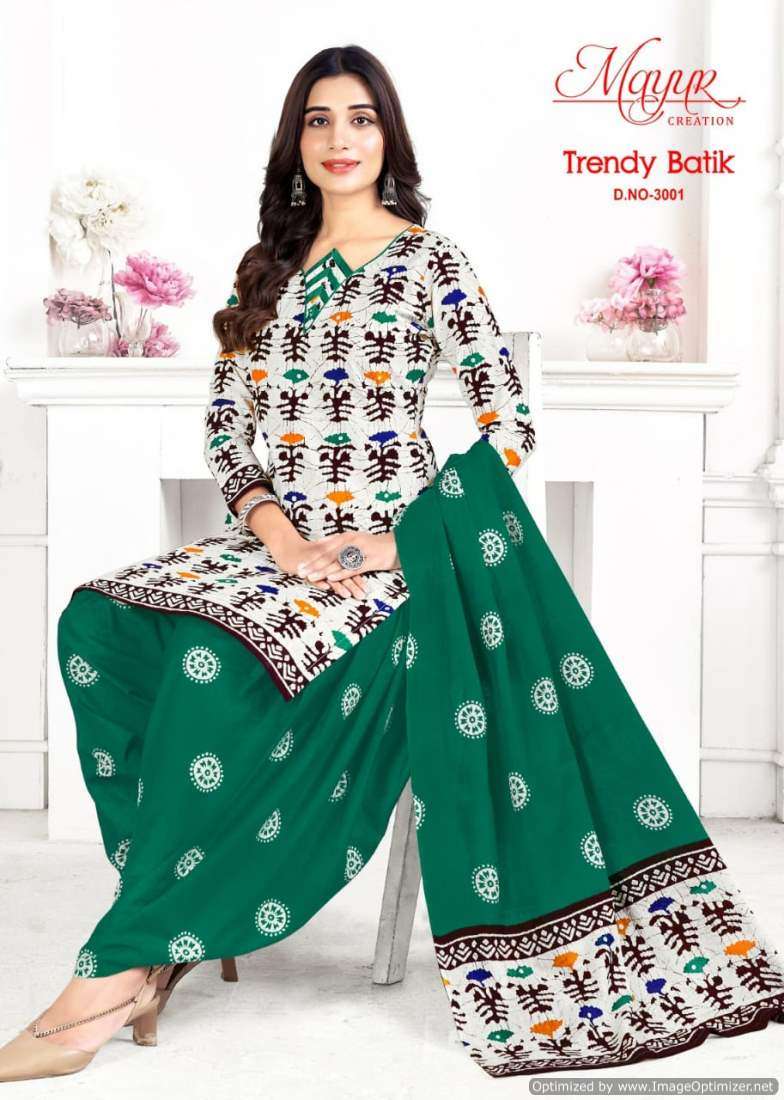Mayur Trendy Batic Vol-3 – Dress Material - Wholesale Catalog