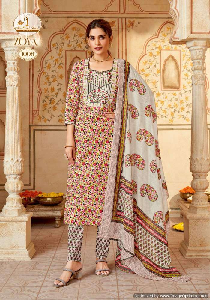Miss World Zoya Vol-1 – Dress Material - Wholesale Catalog
