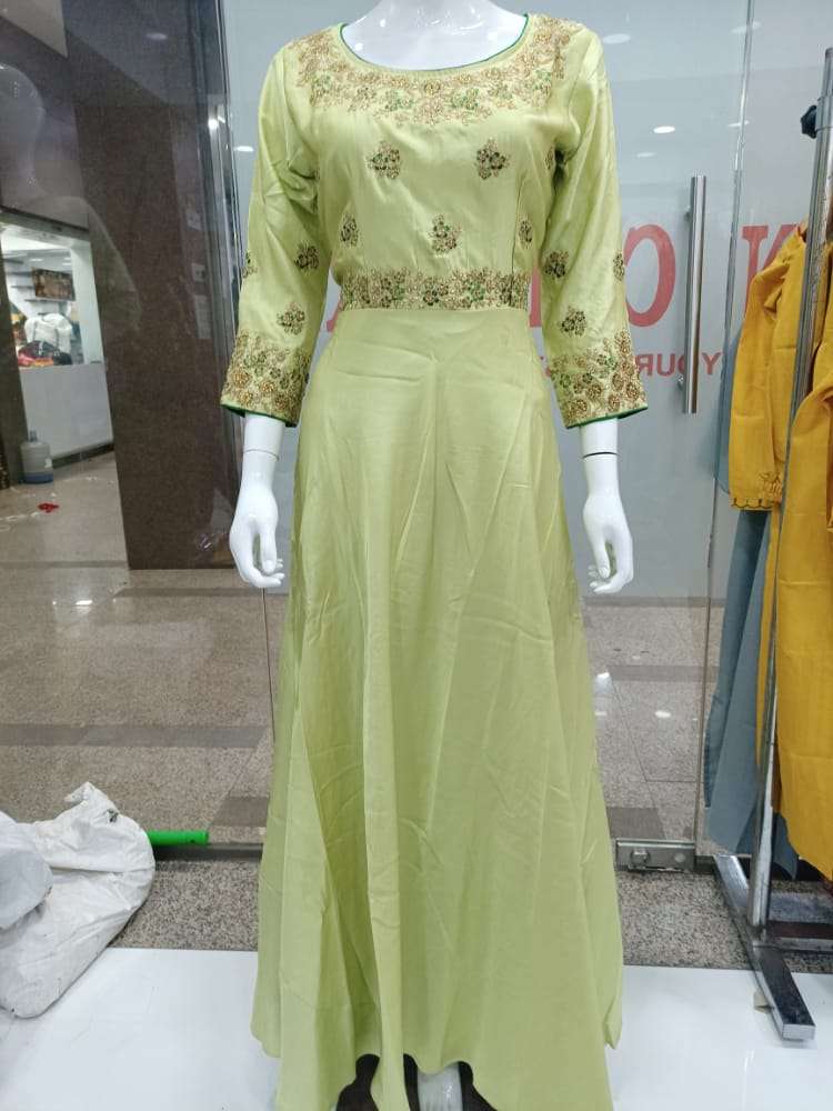 Moksh International Design No. 101 Gown Kurti Wholesale catalog