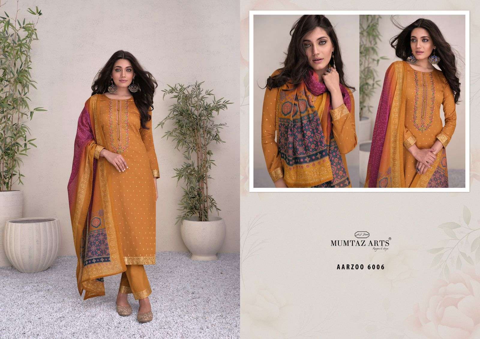 Mumtaz Aarzoo Jam Satin Designer Salwar Suits Wholesale catalog