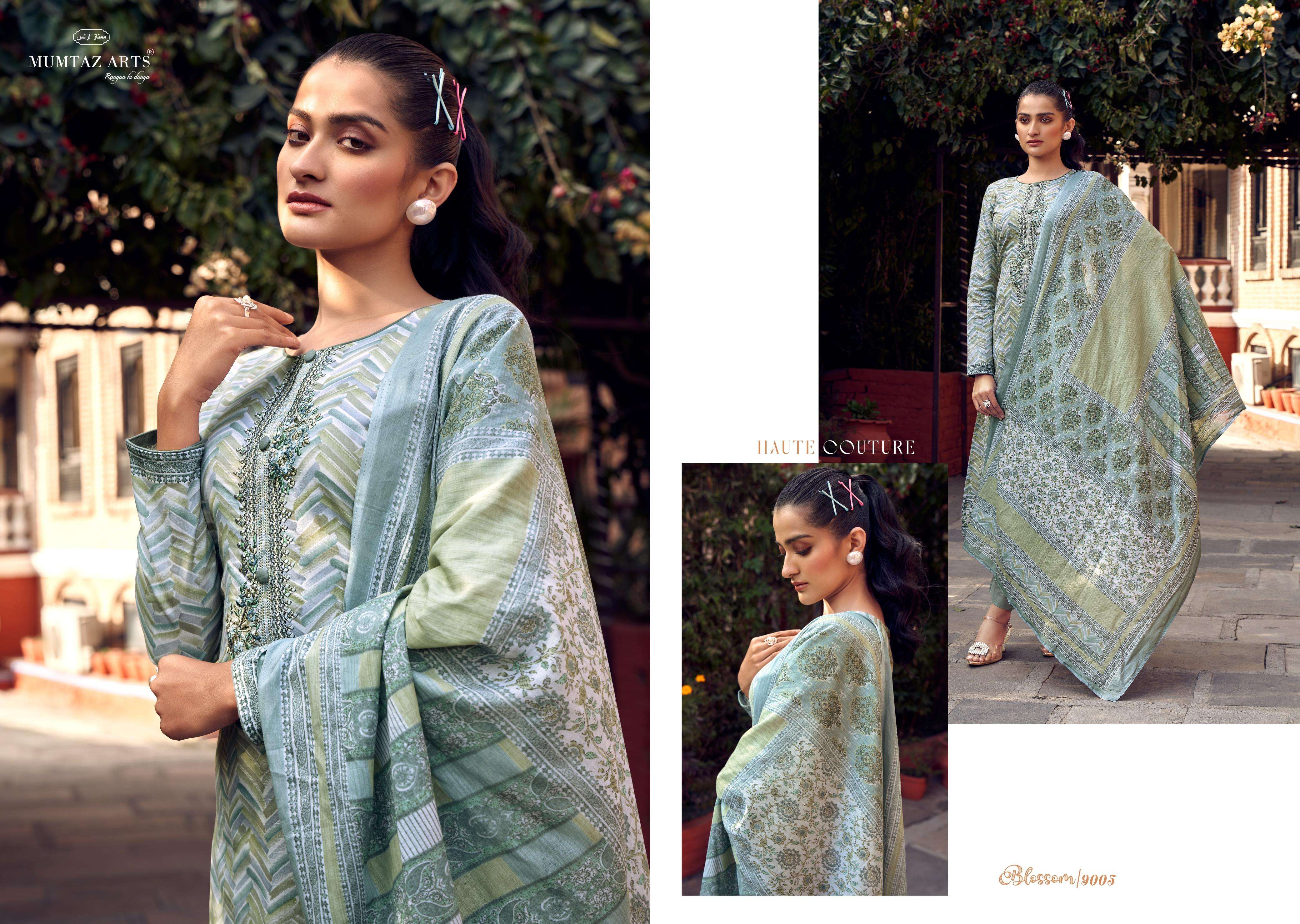 Mumtaz Blossom Digital Printed Dress Material Wholesale catalog