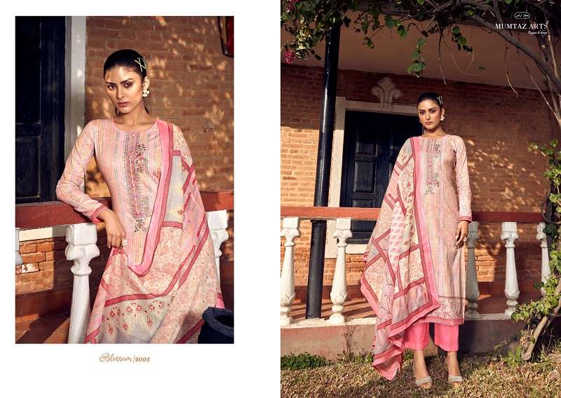 Mumtaz Blossom Digital Printed Dress Material Wholesale catalog