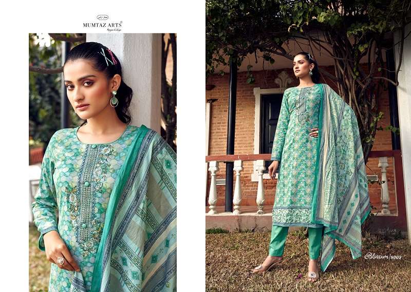 Mumtaz Blossom Digital Printed Dress Material Wholesale catalog