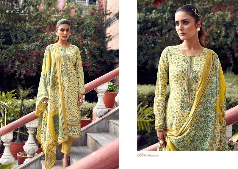 Mumtaz Blossom Digital Printed Dress Material Wholesale catalog