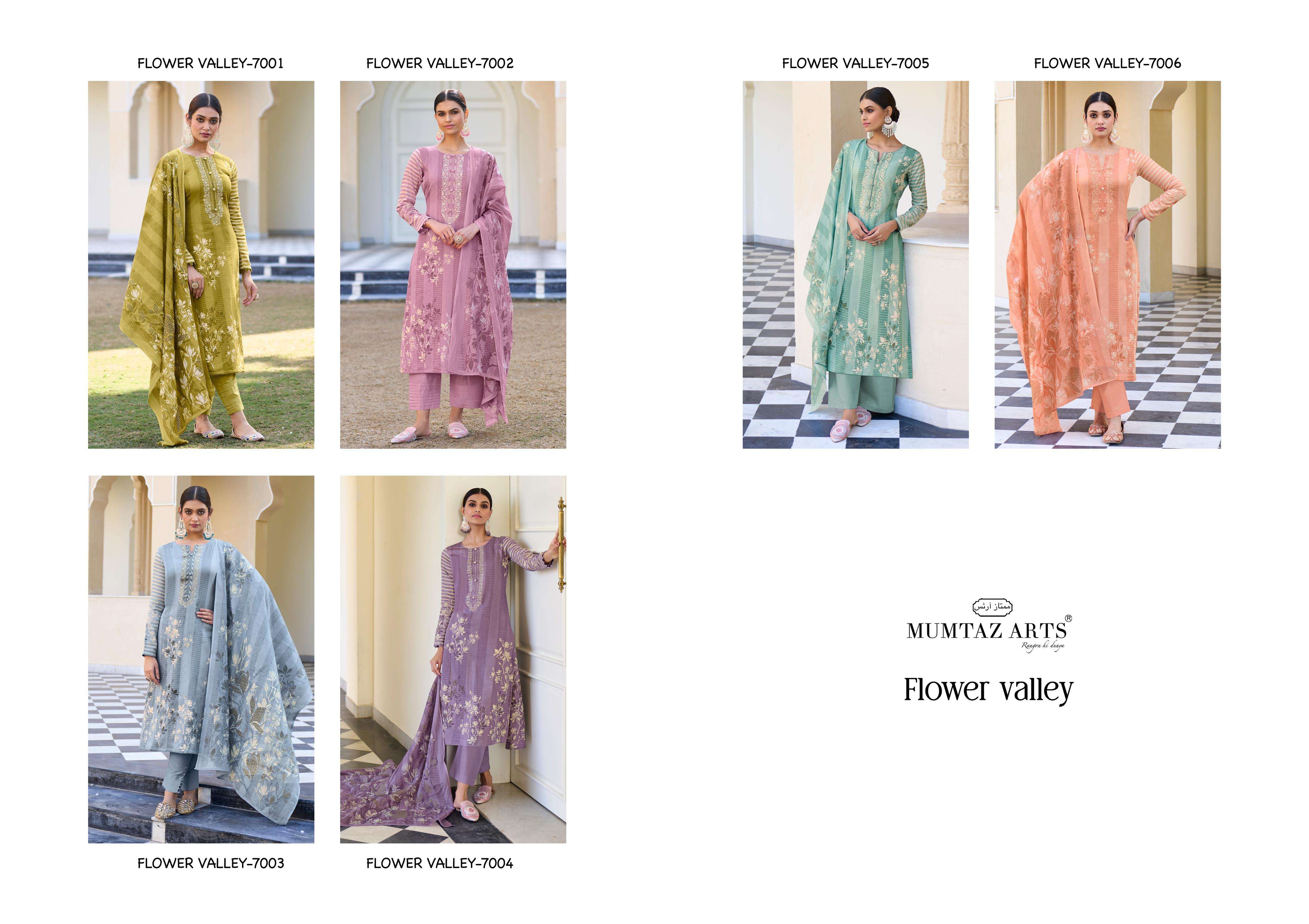 Mumtaz Flower Valley Jam Satin Digital Printed Salwar Suit Wholesale catalog