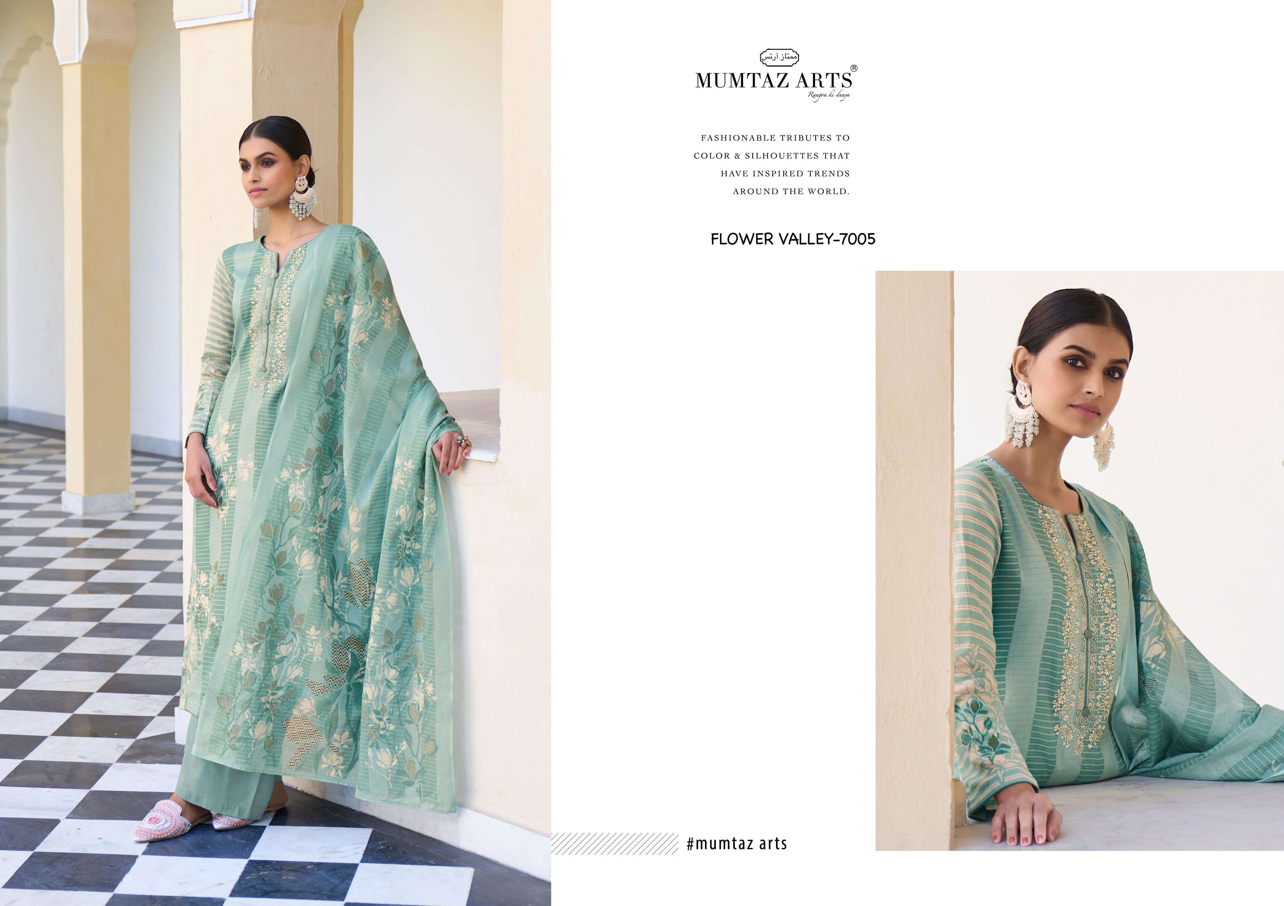 Mumtaz Flower Valley Jam Satin Digital Printed Salwar Suit Wholesale catalog