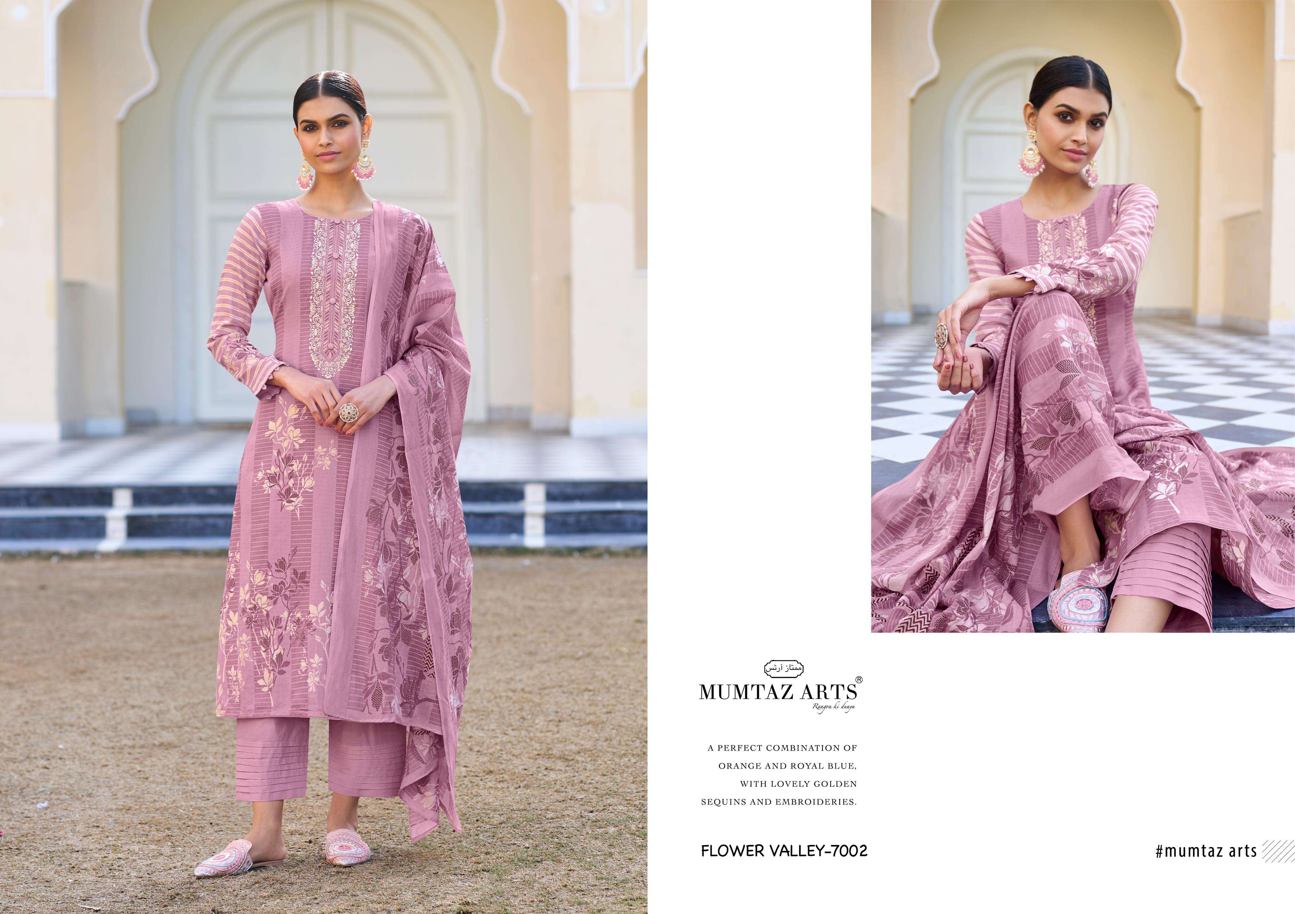 Mumtaz Flower Valley Jam Satin Digital Printed Salwar Suit Wholesale catalog
