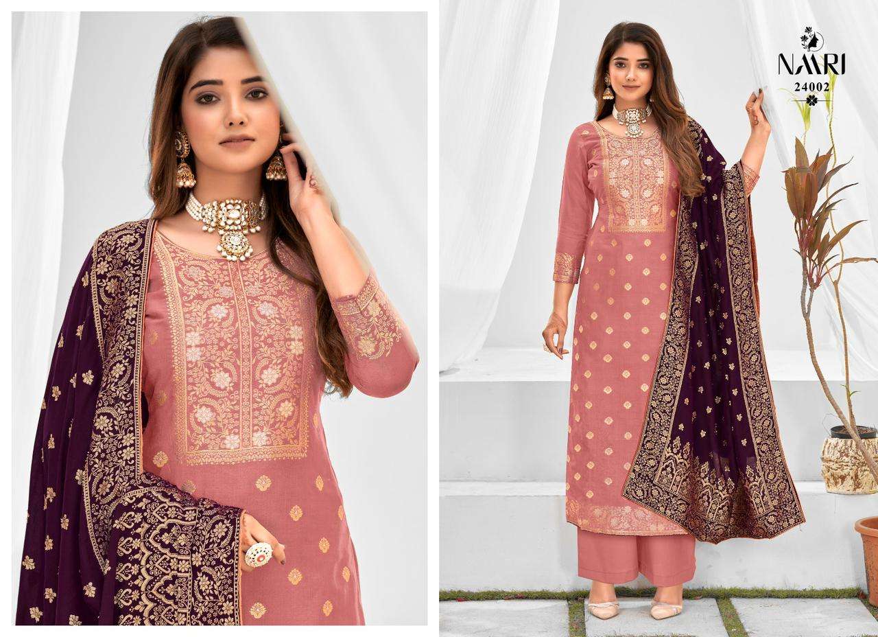 NAARI BENZ-3 MUSLIN JACARD Dress Materials Wholesale catalog