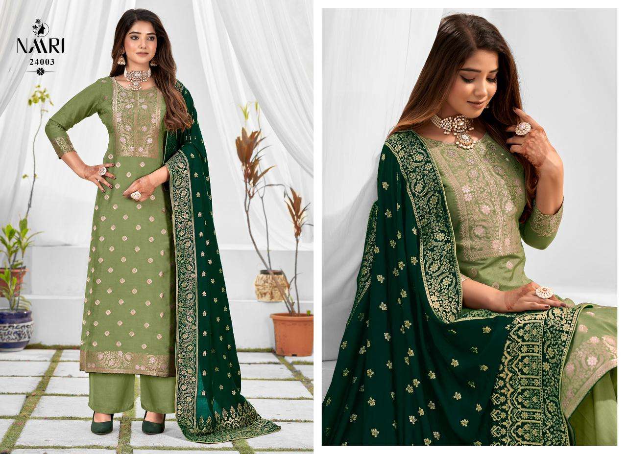 NAARI BENZ-3 MUSLIN JACARD Dress Materials Wholesale catalog