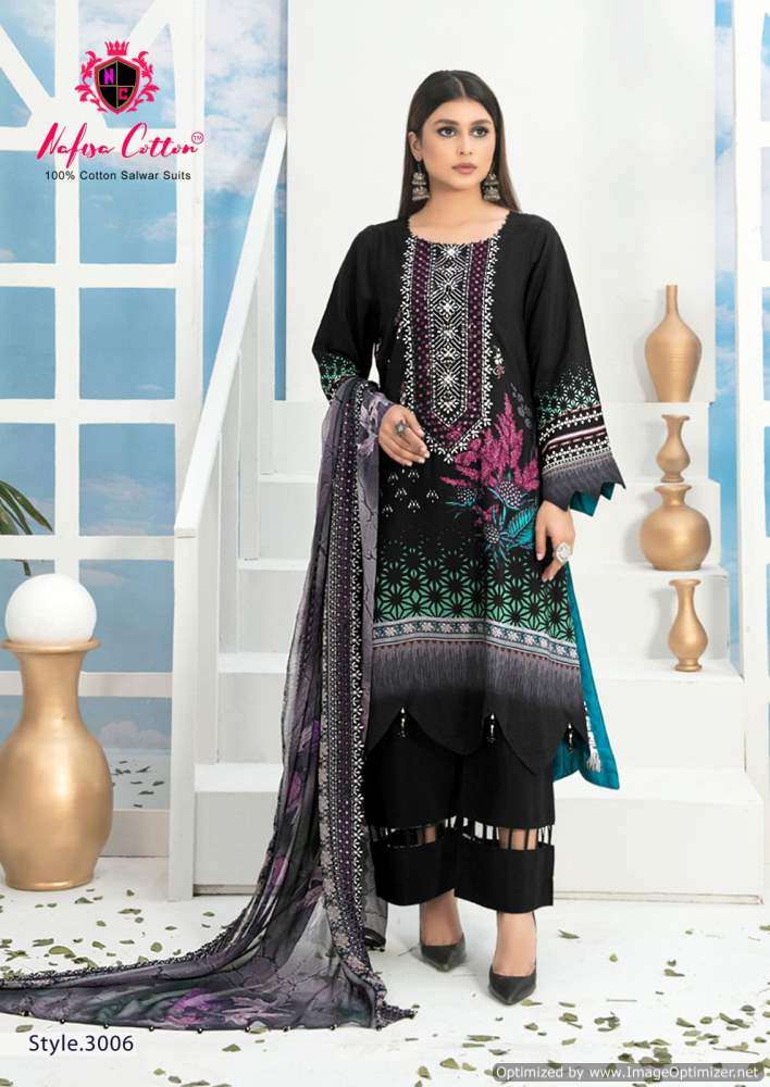 Nafisa Andaaz Vol 3 Cotton Printed Dress Material Wholesale catalog