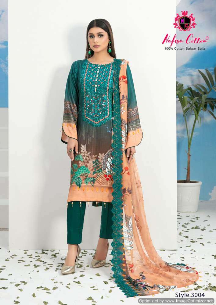 Nafisa Andaaz Vol 3 Cotton Printed Dress Material Wholesale catalog