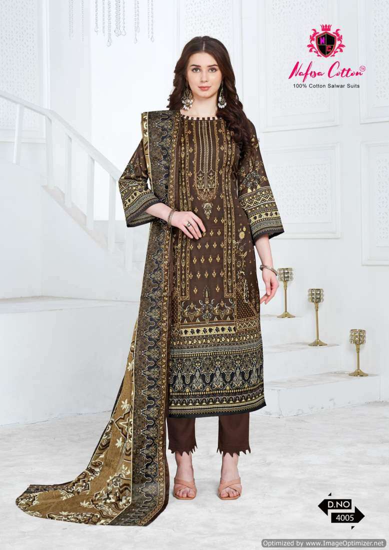 Nafisa Andaaz Vol-4 – Dress Material - Wholesale Catalog