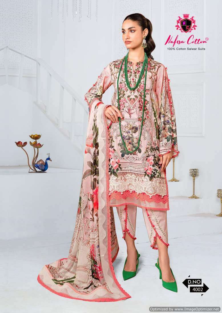 Nafisa Andaaz Vol 4 Karachi Soft Cotton Dress Material Wholesale catalog
