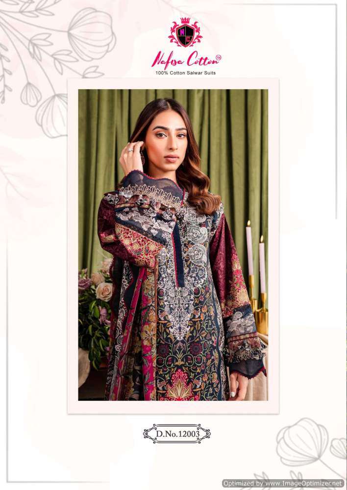 Nafisa Monsoon Vol 12 Cotton Printed Dress Material Wholesale catalog