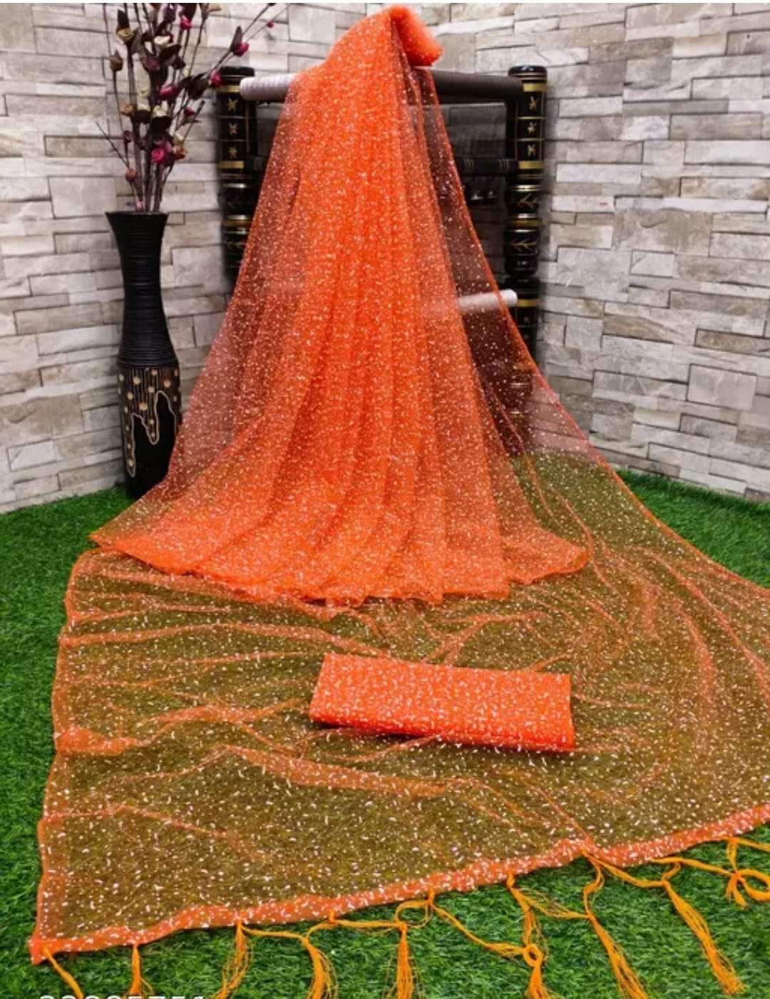 Net foam Saree Wholesale catalog