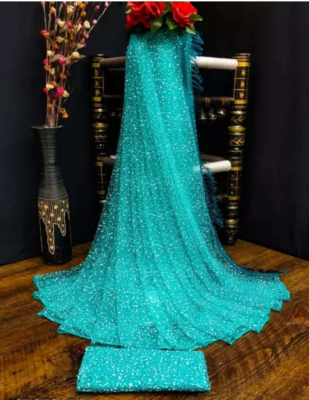 Net foam Saree Wholesale catalog